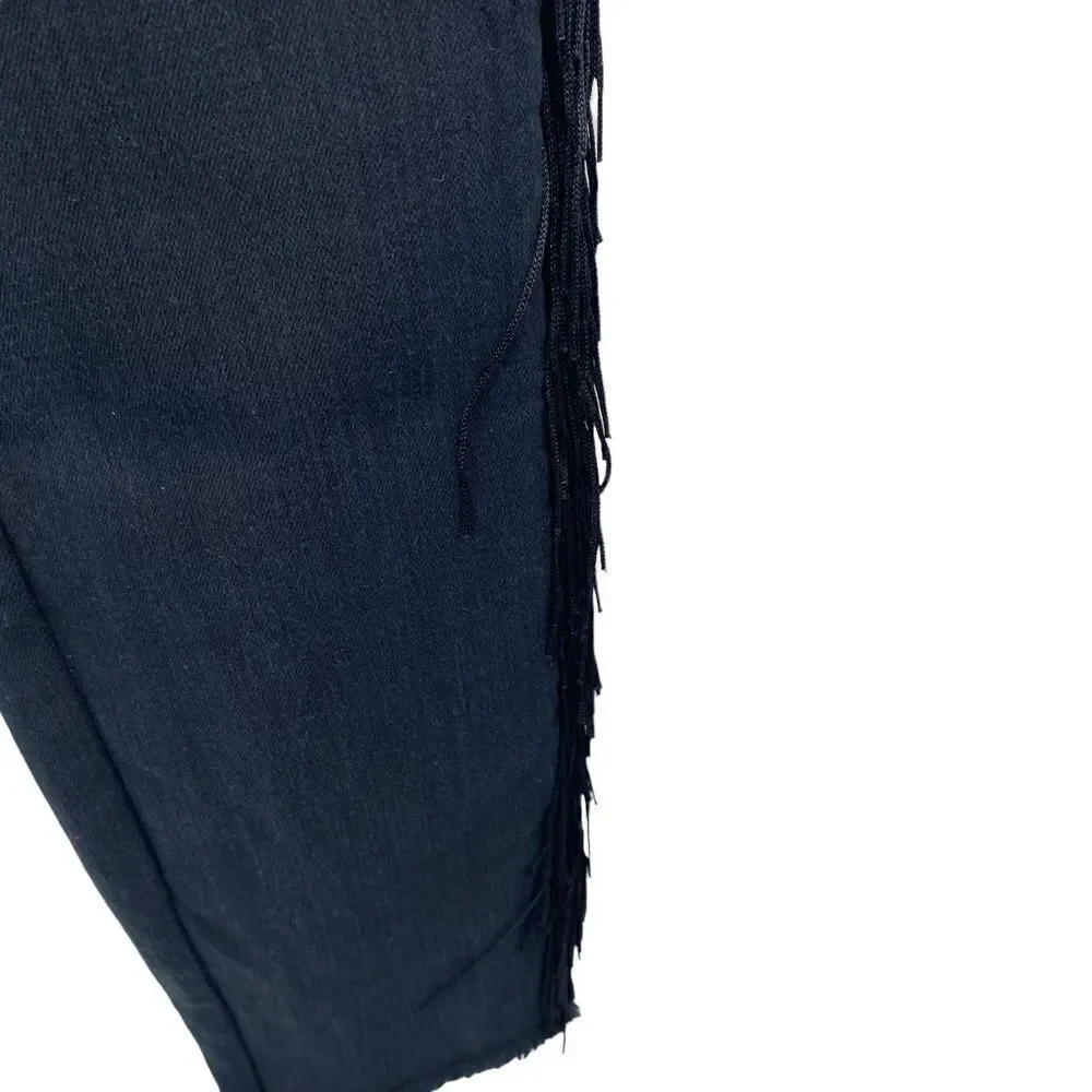 Chelsea & violet black Fringe Jeans Size 25